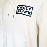 Lifes A Beach white sweat hoodie 3