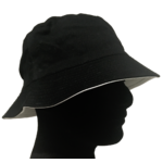 black bucket hat 1