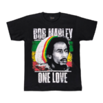 Bob Marley print t-shirt One Love 1
