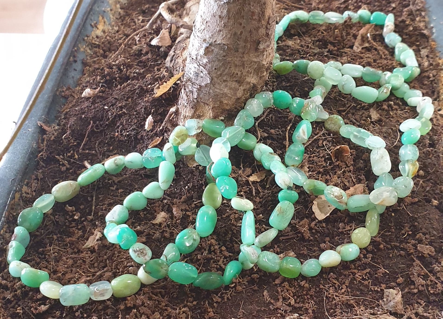 Bracelet Chrysoprase Roulée Elithos – Pierre Naturelle Pour La Confiance Et La Sérénité