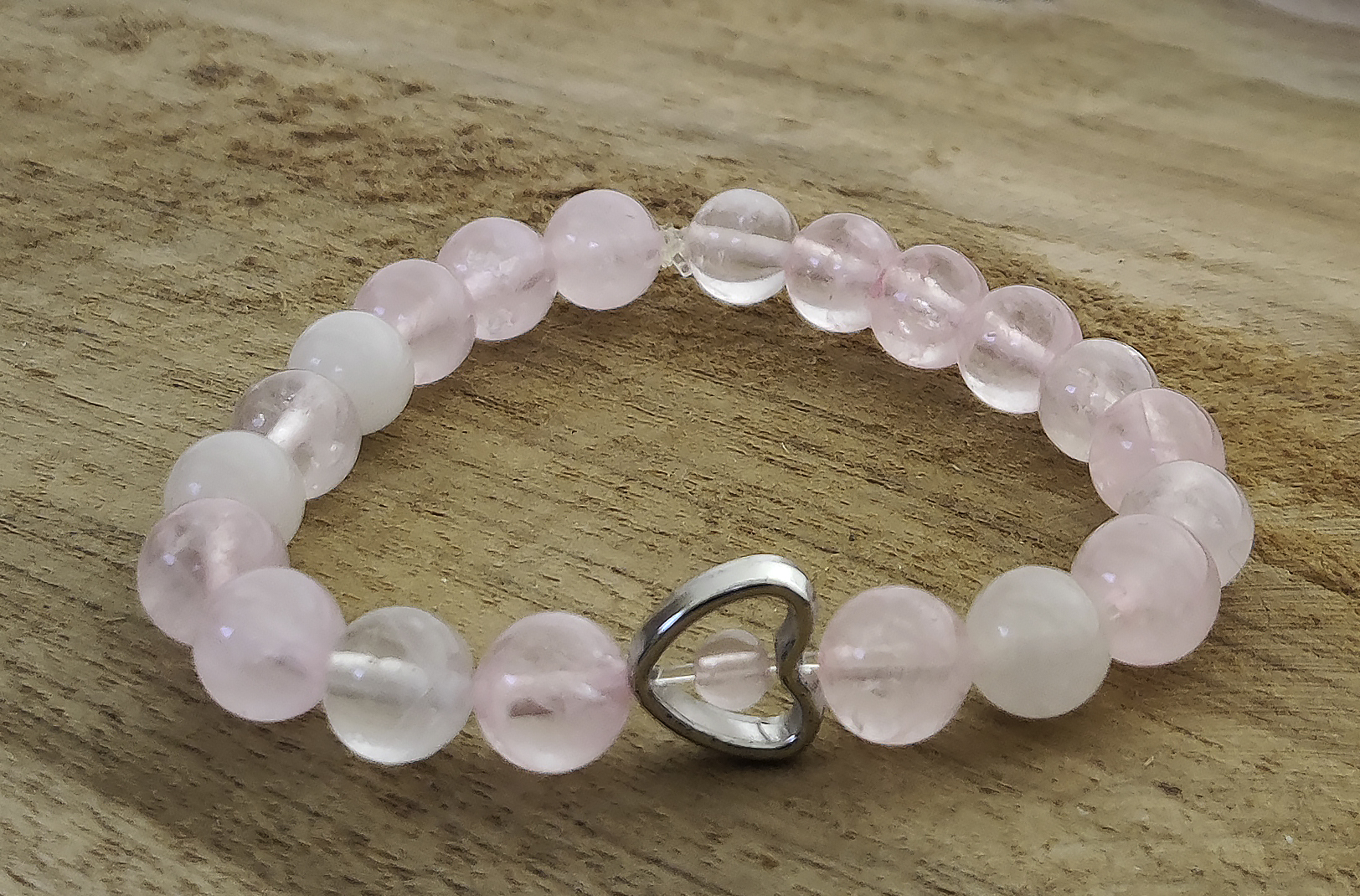 quartz rose coeur