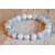 Agate bleue boule argent