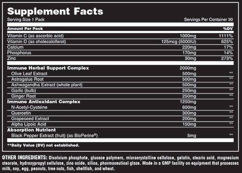 universal immune pak fact