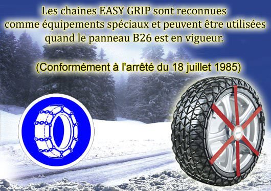 Chaîne neige Michelin Easy Grip R12 - Équipement auto