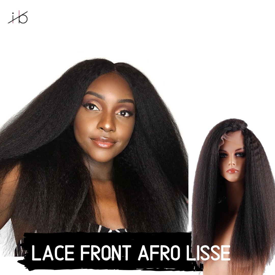 perruque lace front afro