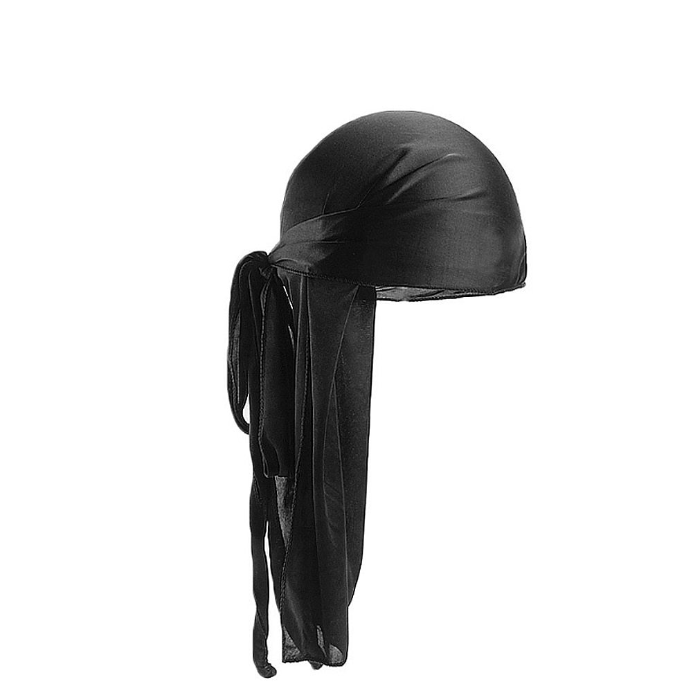 Perruques-Turban-unisexe-longues-en-soie-Satin-Accessoires-pour-cheveux-chapeau-de-Pirate-chapeau-de-motard