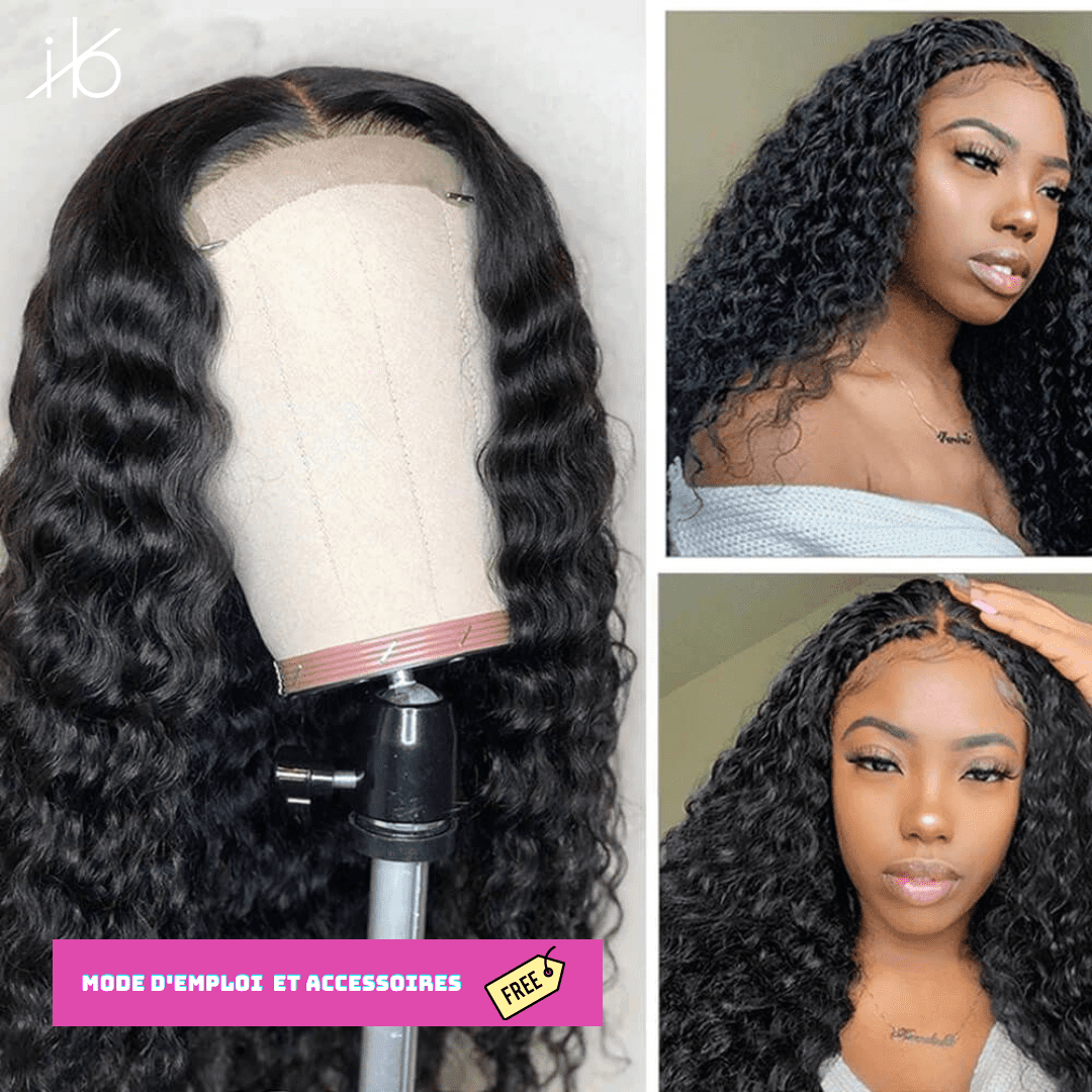 Perruque Lace Front Deep Wave