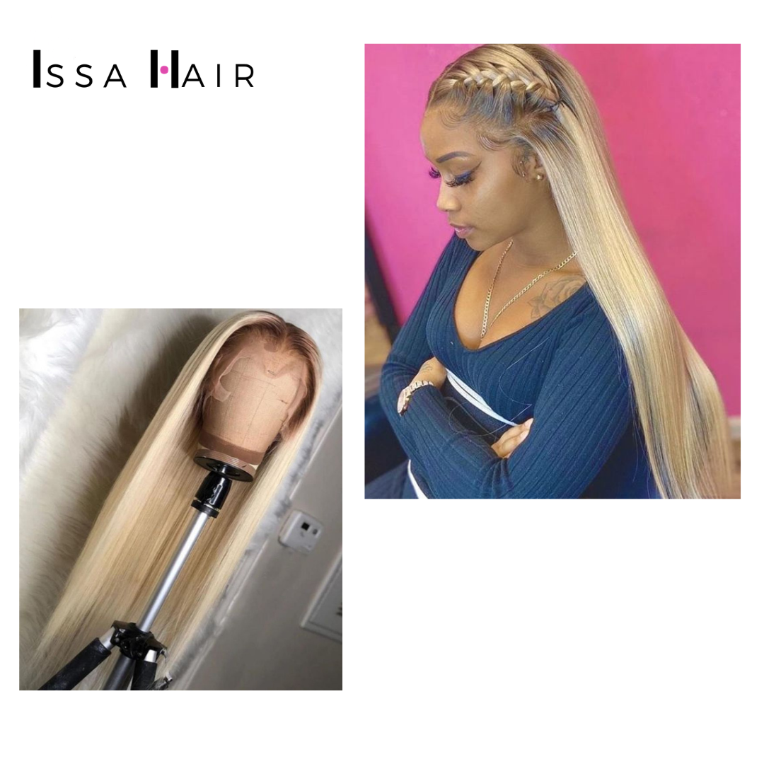 PERRUQUE BLONDE 613 CHEVEUX INDIENS VIERGES ISSAHAIR