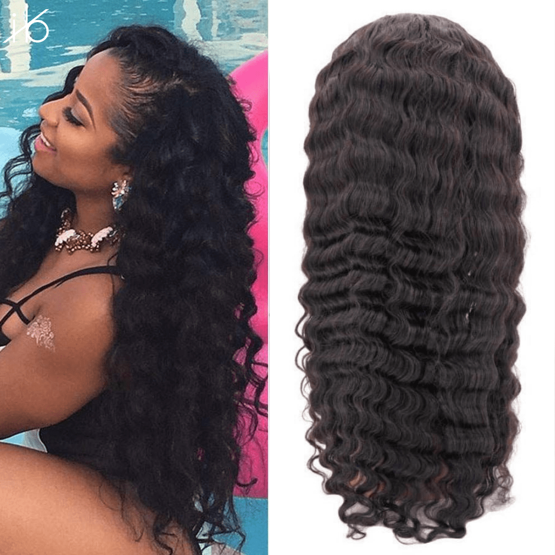 perruque u part deep wave