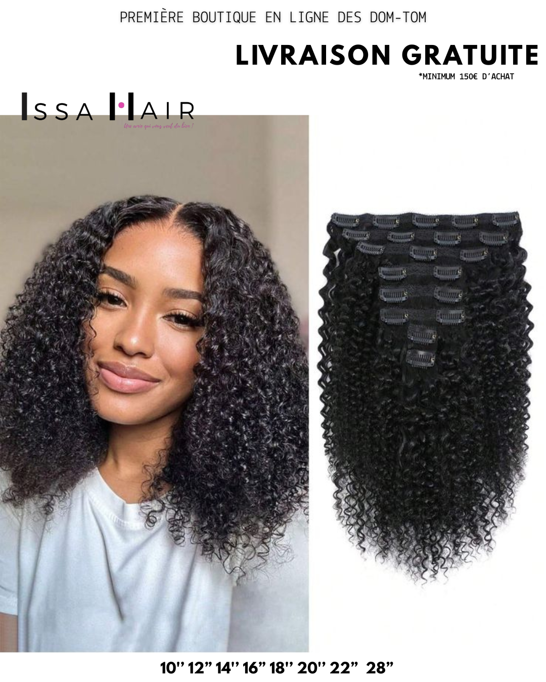 Clips in 3B 3C Curly