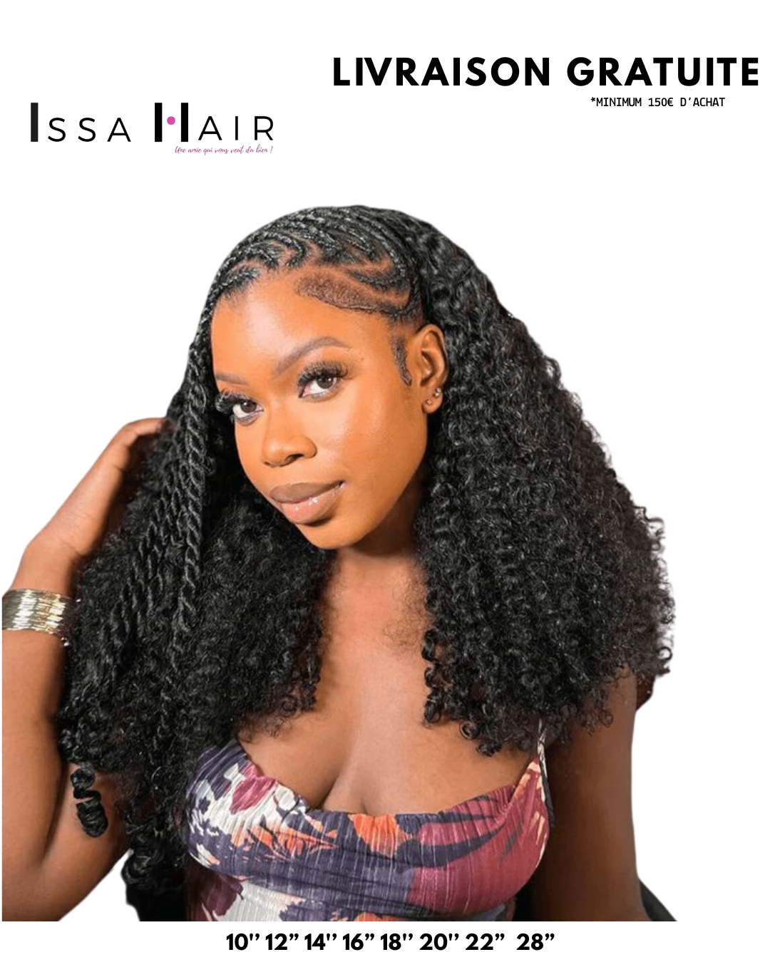 FLIP OVER WIG Kinky Curly