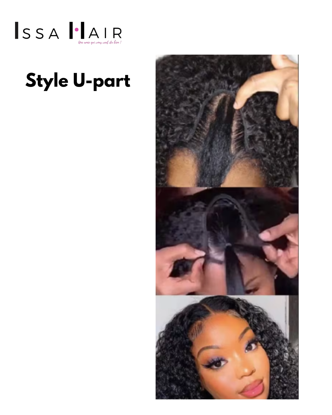 u-part kinky curly issahair