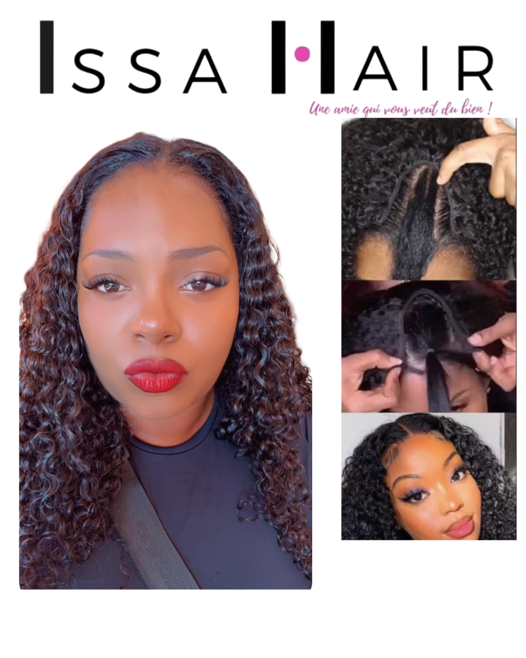 upart wig kinky curly issahair