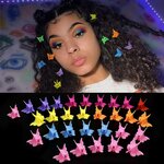 20-50-100PC-couleur-mixte-papillon-pinces-cheveux-Grip-griffe-Barrettes-Mini-pinces-m-choire-pingle