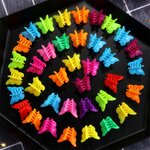 20-50-100PC-couleur-mixte-papillon-pinces-cheveux-Grip-griffe-Barrettes-Mini-pinces-m-choire-pingle
