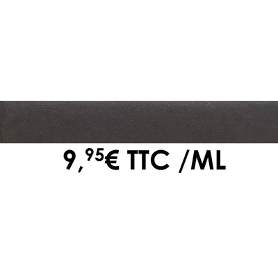 Plinthe carrelage 7,5x60cm Black (Boîte de 9,60 ML)