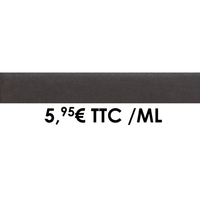 Plinthe carrelage 8x33,3cm Black (Boîte de 16,65 ML)