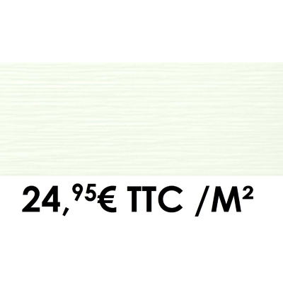 Faïence 20x50cm 3D Blanc (Boîte de 1,40 m²)