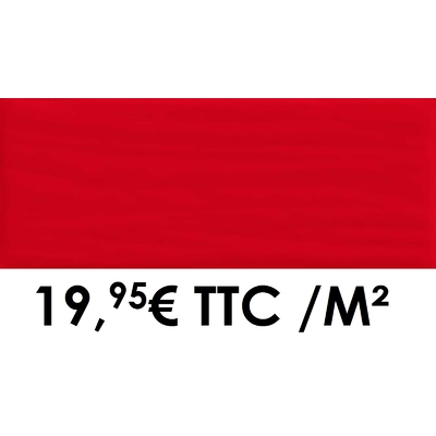 Faïence 20x50cm Rouge (Boîte de 1,40 m²)