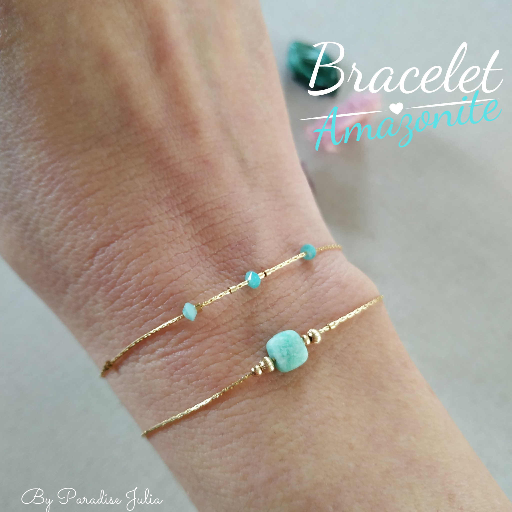 bracelet pierre naturelle amazonite