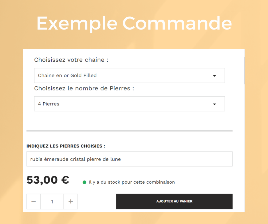 exemple commande personnalisée