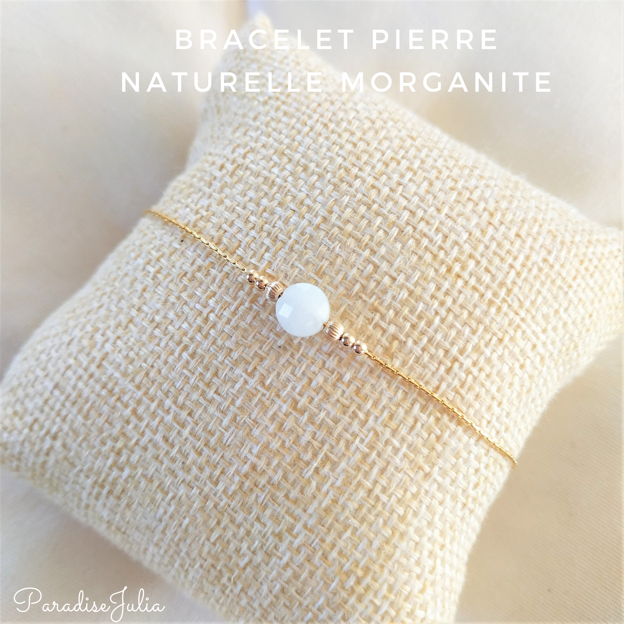 Bracelet Tréfle-Labradorite-Pierre Naturelle - paradise-julia