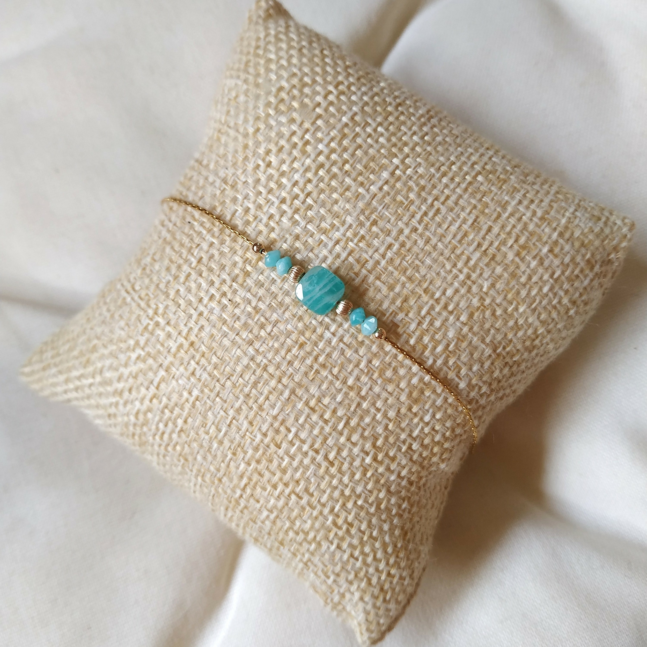 Bracelet pierre amazonite