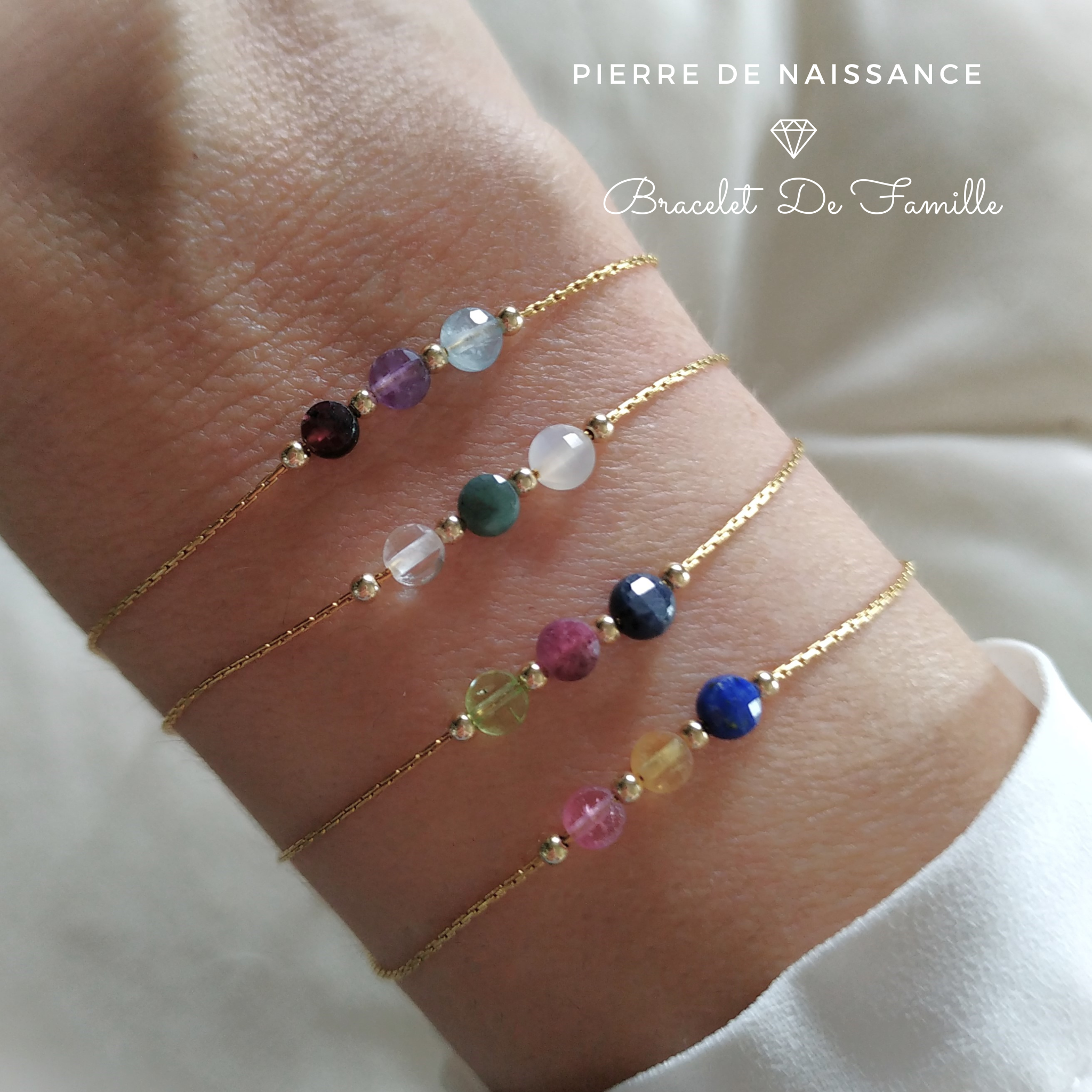 Bracelet pierre naturelle, agate – Aneledesign
