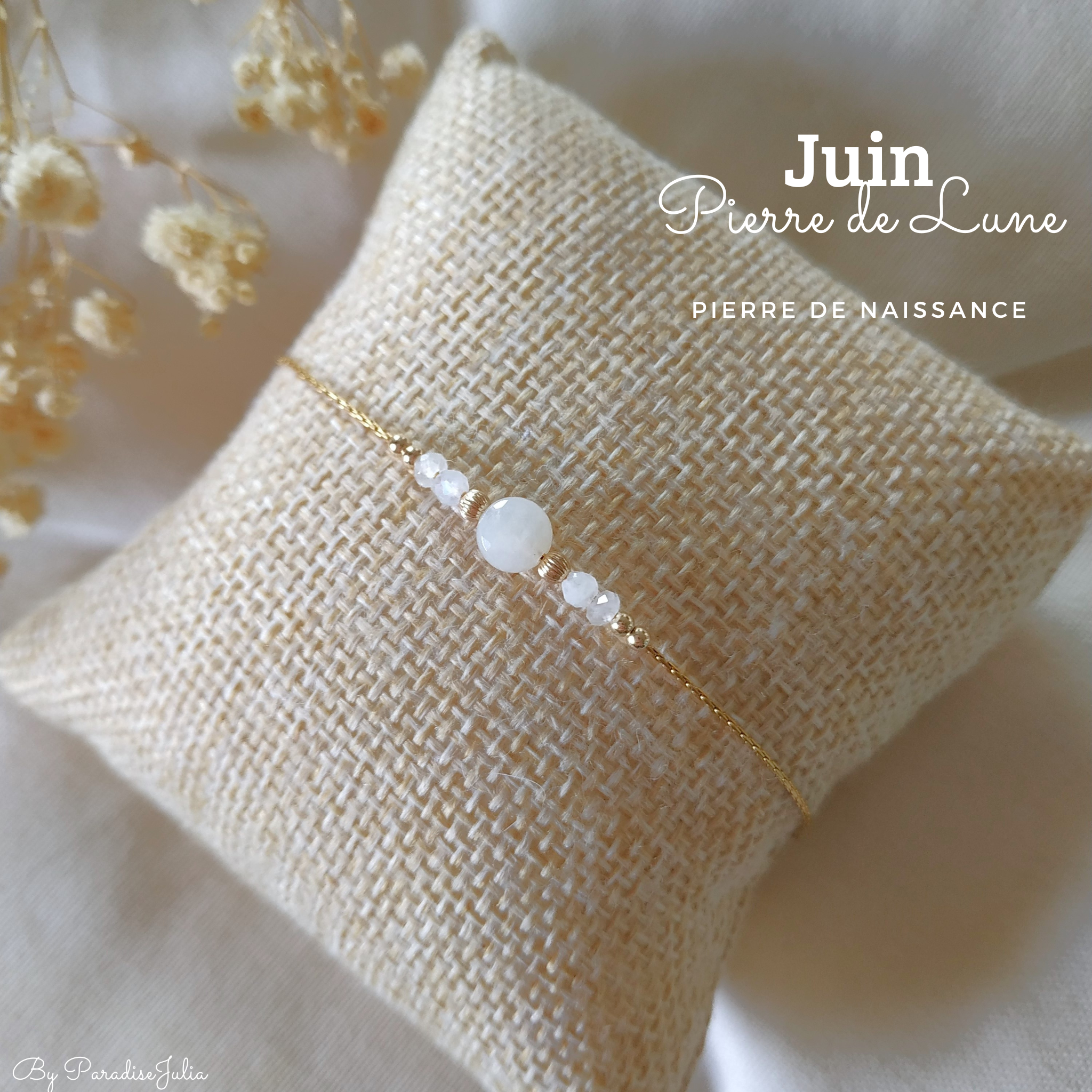 bracelet pierre de naissance-juin-pierre de lune