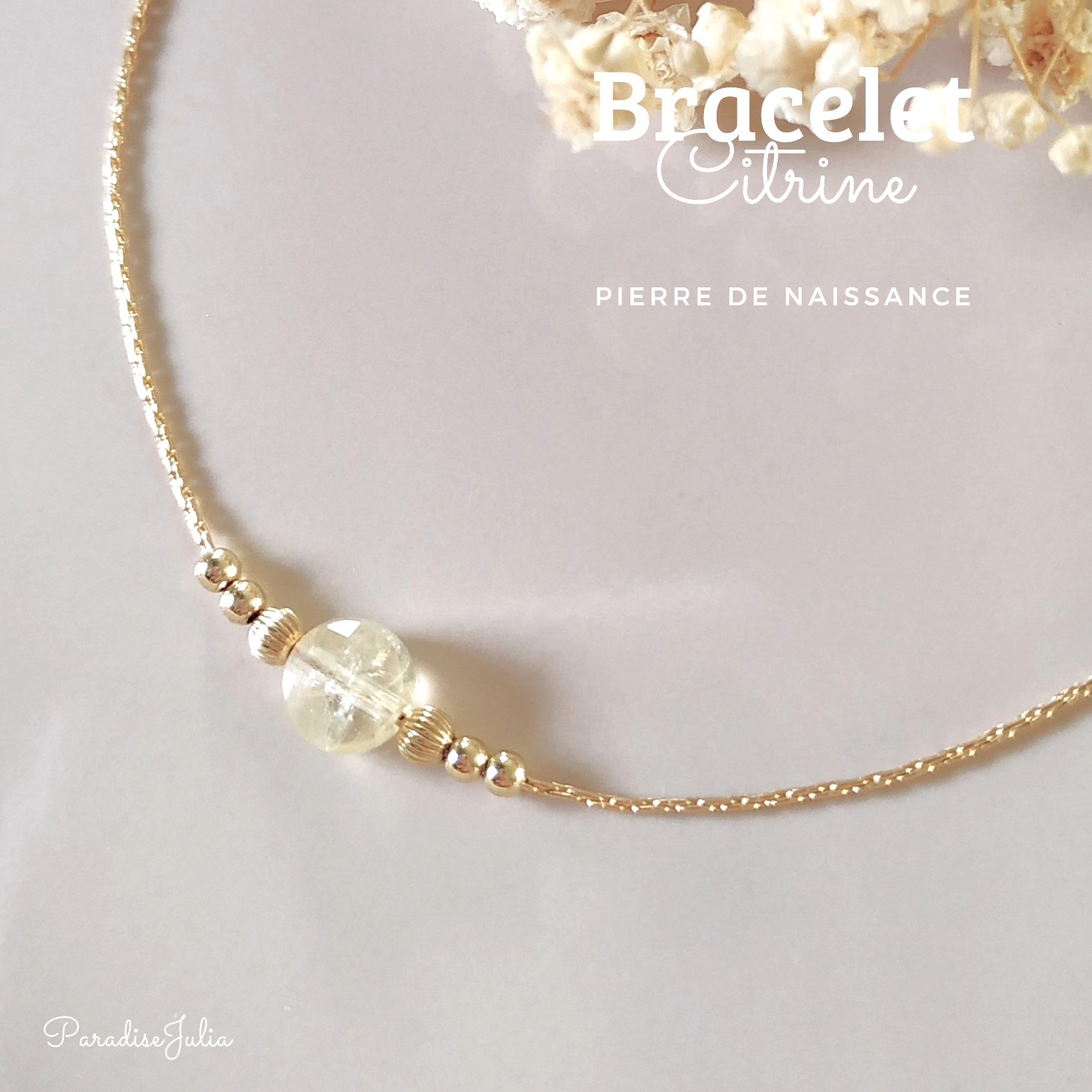 pierre de naissance de novembre Citrine