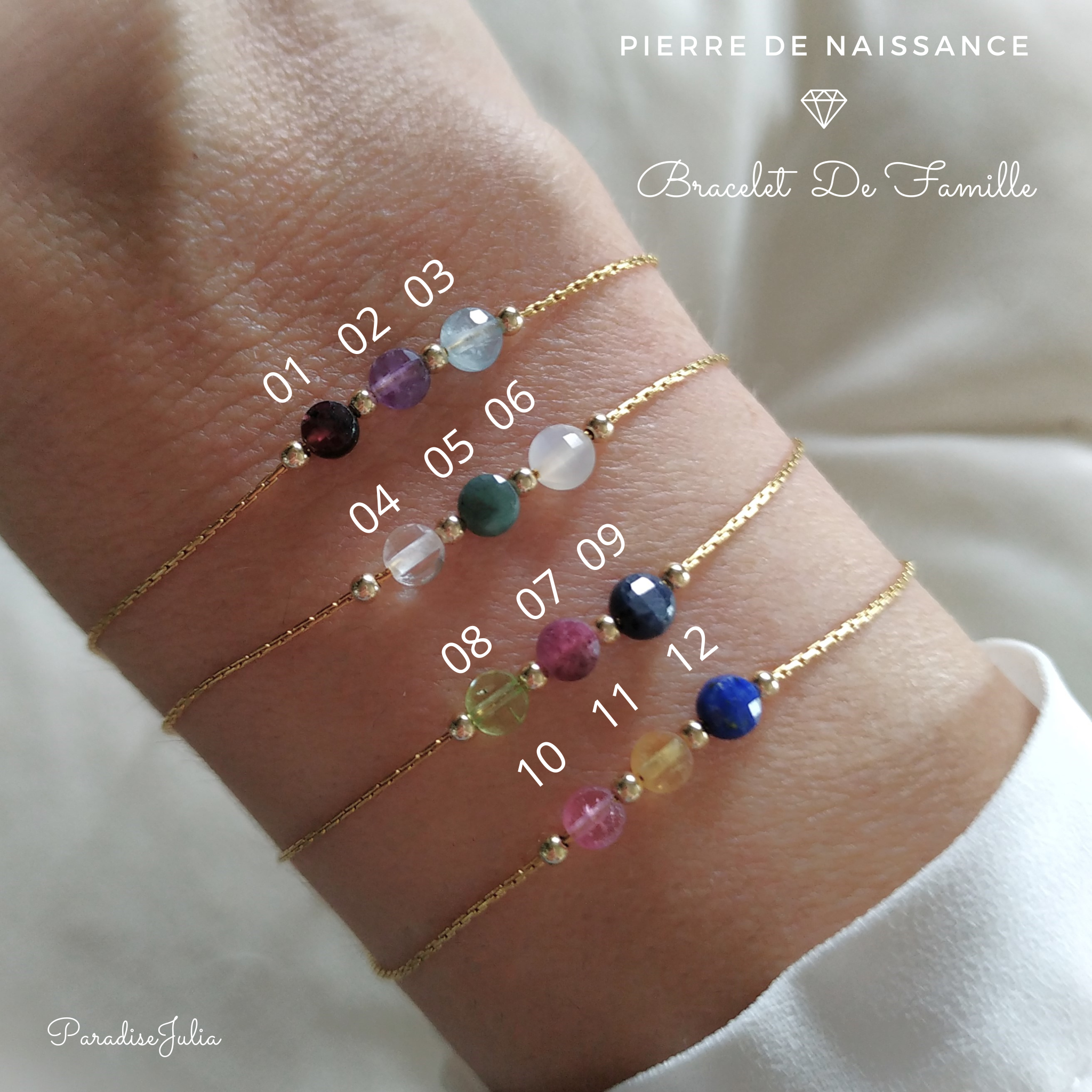 Bracelets pierres naturelles  Bracelets perles naturelles - My