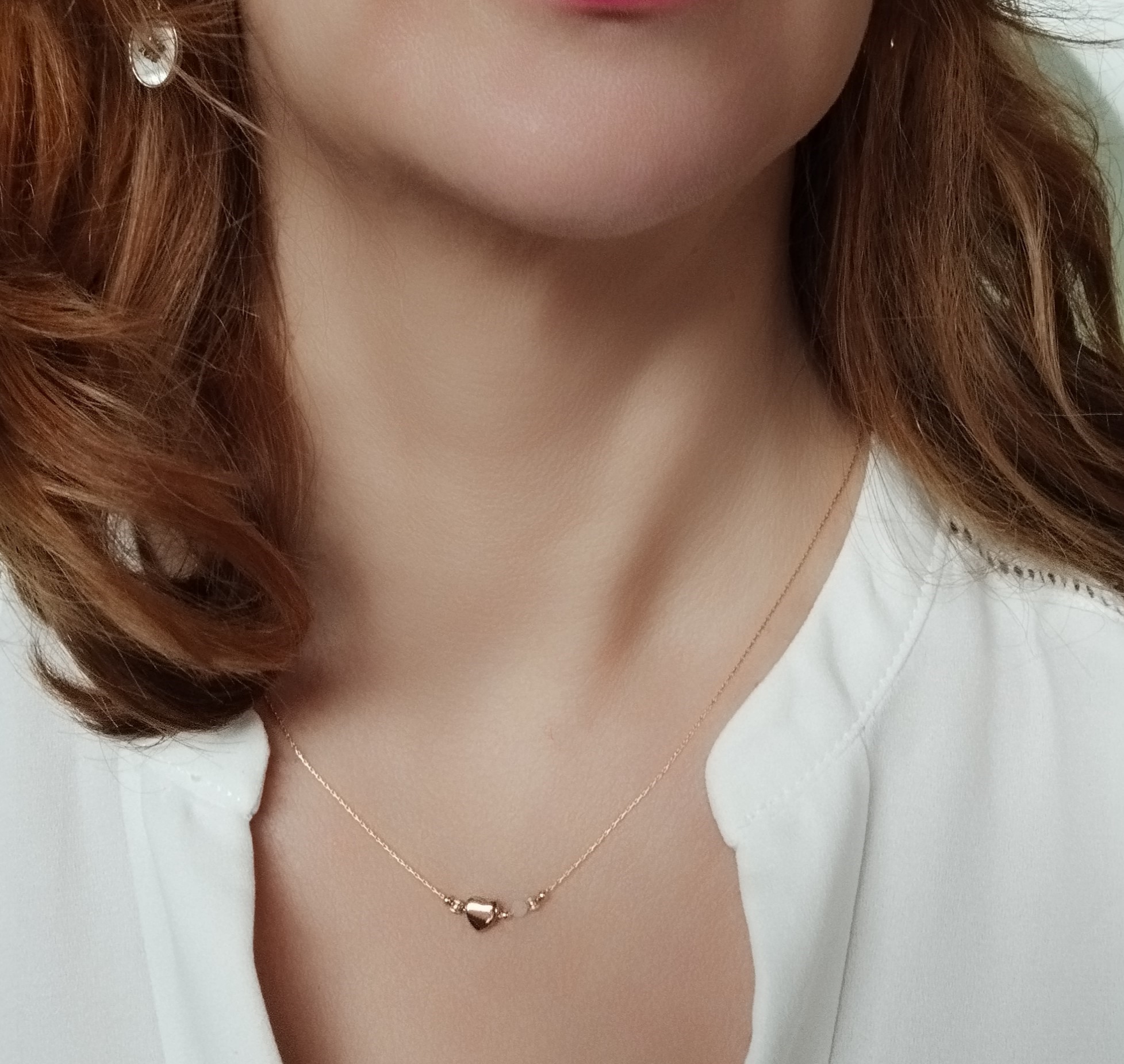Collier Coeur et Pierre de Naissance personnalisé-idée cadeau saint valentin-