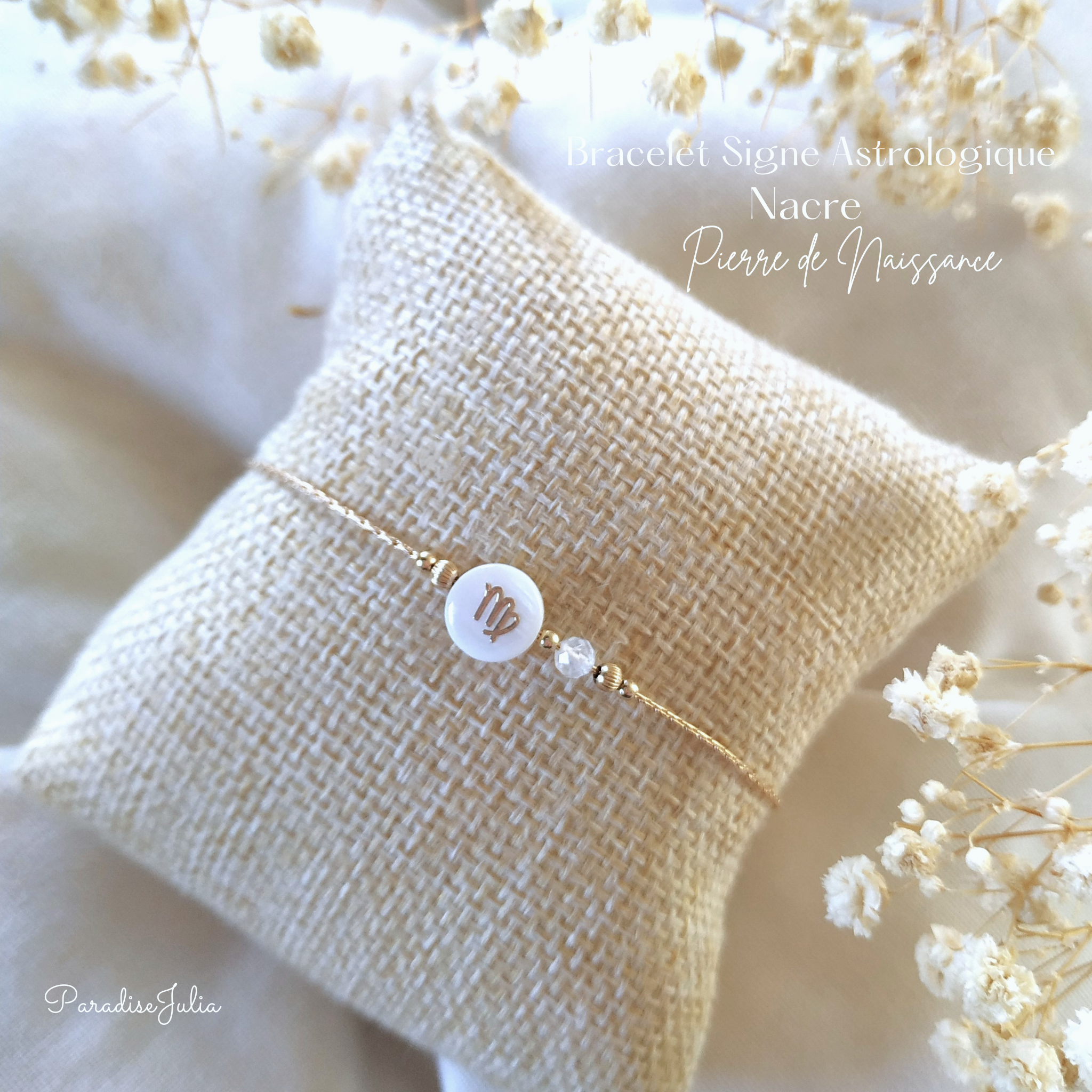 Bracelet Pïerre de Naissance &amp; signe astrologique