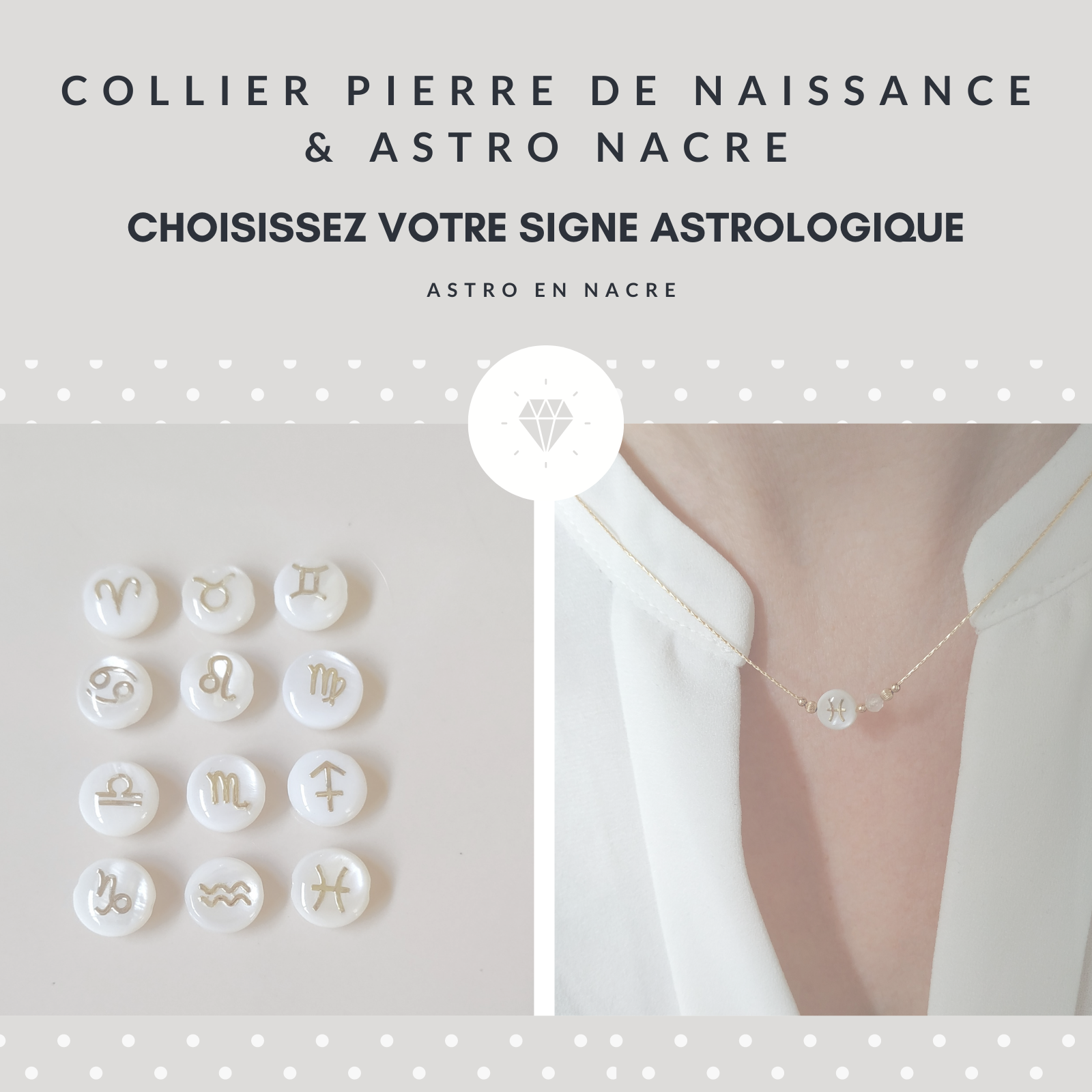 Collection bijoux Astro Nacre