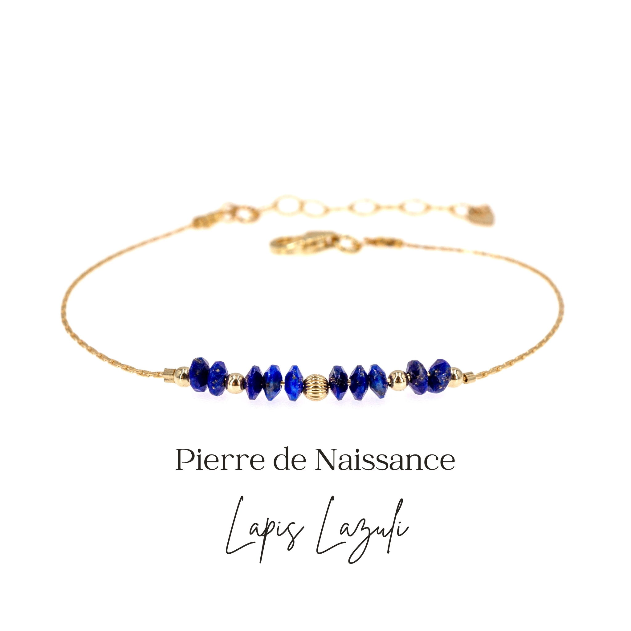 bracelet pierre de naissance-décembre-lapis lazuli