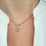 Collier pierre naturelle turquoise