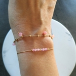 bracelet pierre de naissance octobre tourmaline