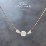 Collier pierre de lune en gold filled