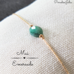 bracelet pierre de naissance mai émeraude