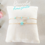 bracelet double pierre naturelle amazonite