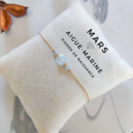 bracelet pierre de naissance du mois de mars aigue maine