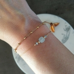 bracelet pierre de naissance du mois de mars aigue marine