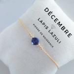 Bracelet pierre de naissance décembre Lapis lazuli (10)