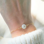 Bracelet Initiale en nacre