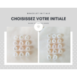 Bracelet Initiale en nacre