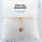 Dos du bracelet avec médaillon poincon Gold Filled14 carats2