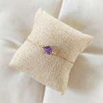 Bracelet pierre de naissance Etoile Amethyste