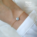 Bracelet pierre de naissance juin pierre de lune