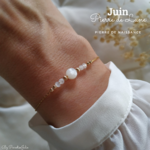 Bracelet pierre de naissance juin pierre de lune