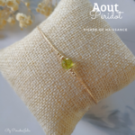 bracelet pierre de naissance Aout Péridot